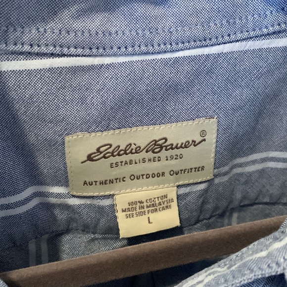 EUC Eddie Bauer Casual Button Down Long Sleeve - Picture 2 of 10